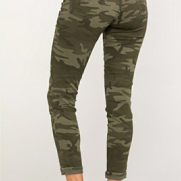 Like New! LEVI'S 711 CAMO SKINNY ANKLE JEANS 33 - Picture 3 of 16